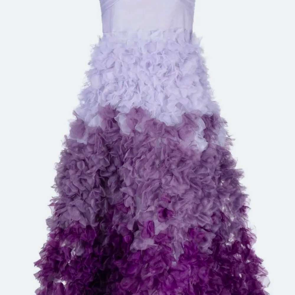 MARCHESA NOTTE ruffled ombré-effect dress - Picture 2 of 6